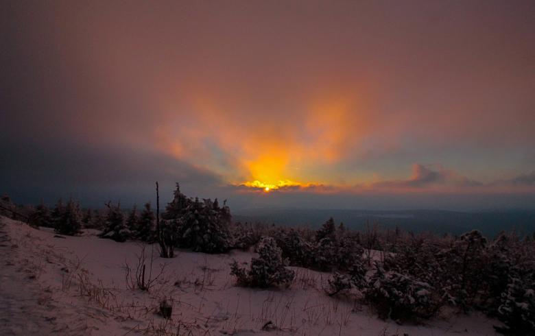 Free stock image of Winter Sunset in Fichtelberg created by Oliver Puppel