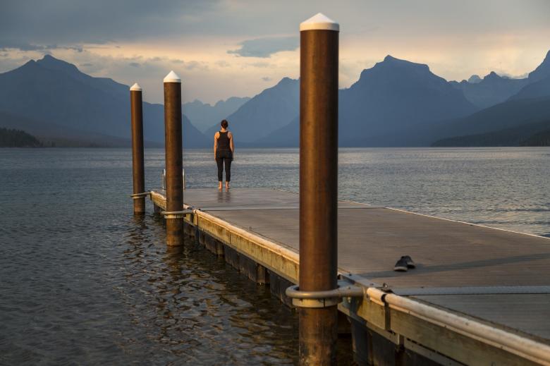 Free stock image of Lake Mcdonald created by Pixabay