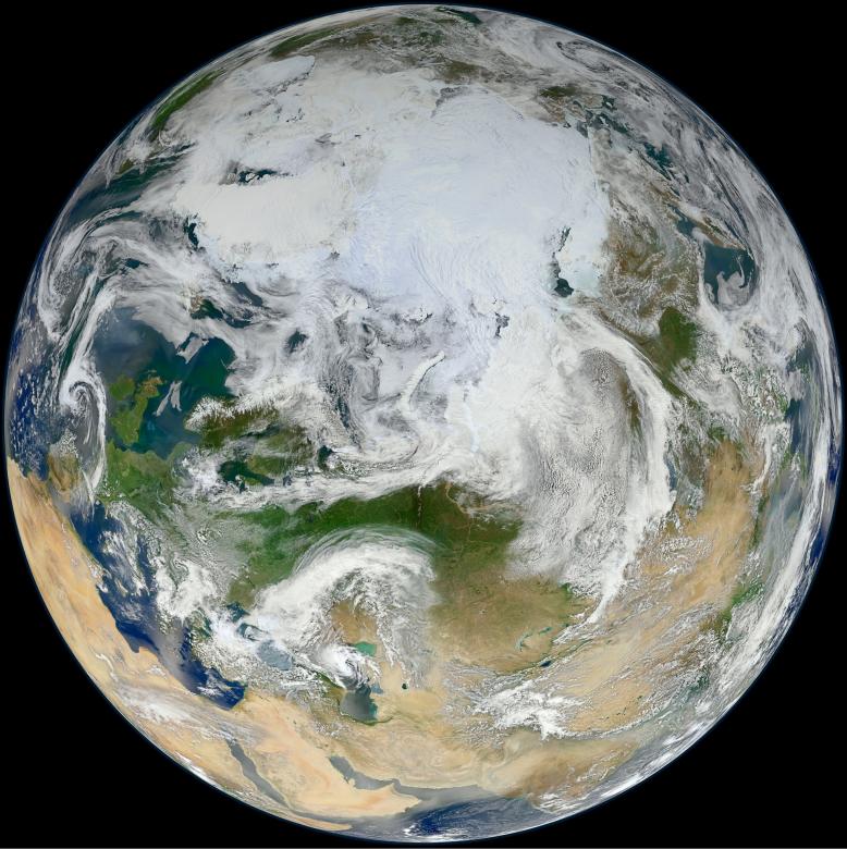 Free stock image of Earth from Space created by Pixabay