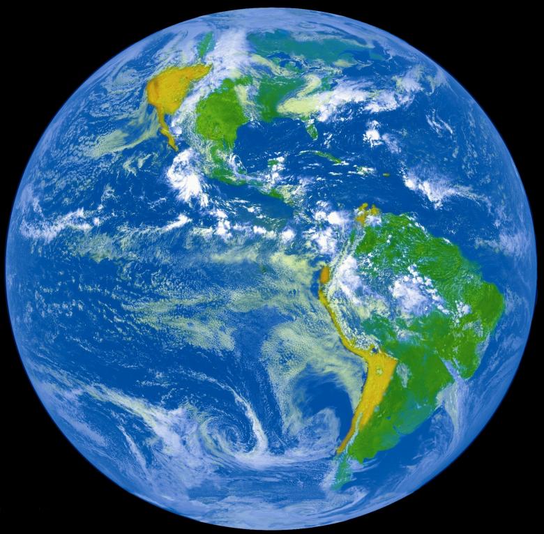 Free stock image of Earth from Space created by Pixabay