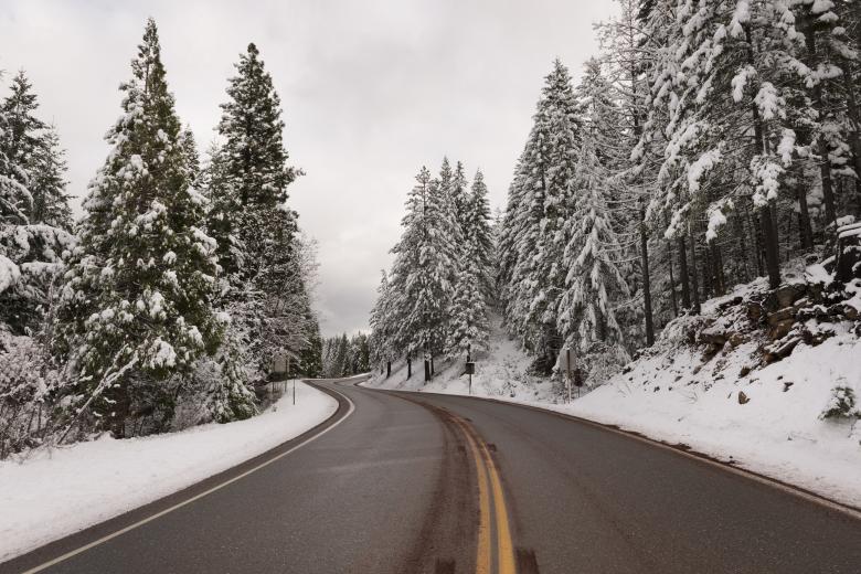 Free stock image of Winter Road created by Pixabay