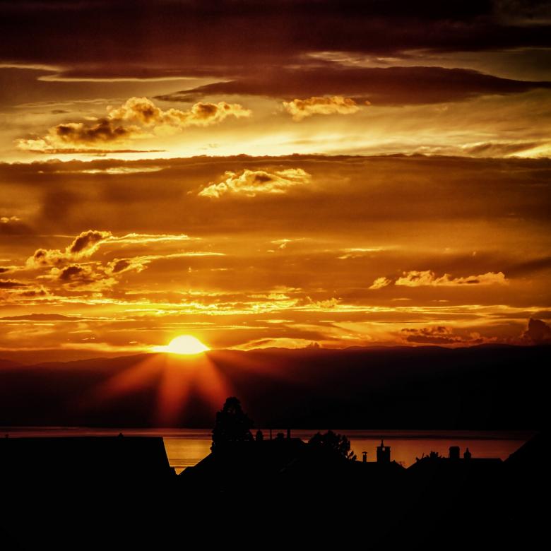 Free stock image of Sunset created by Pixabay