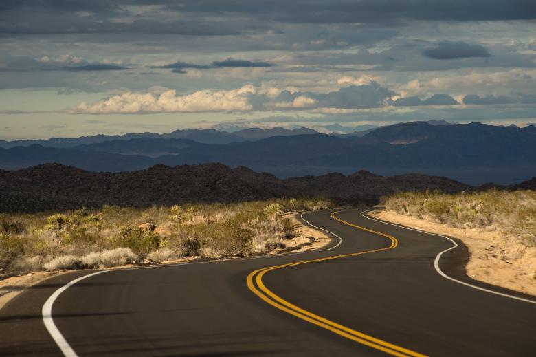 Free stock image of Road Through the Desert created by Pixabay