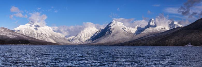 Free stock image of Lake Mcdonald created by Pixabay