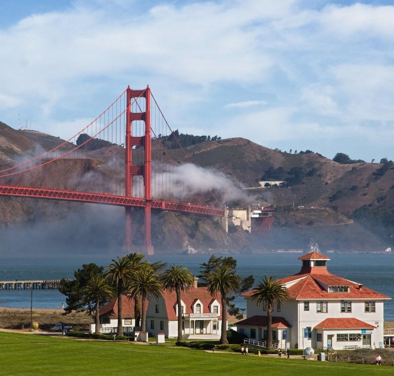 Free stock image of Golden Gate Bridge created by Pixabay