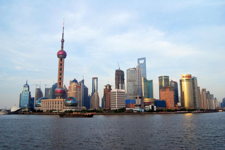 Free stock image of Shanghai Skyline created by Pixabay