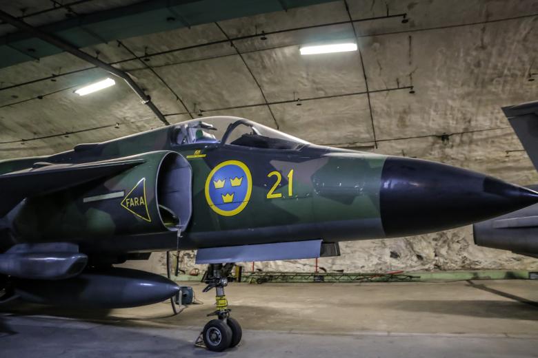 Free stock image of Swedish jetfighter created by Janis Urtans