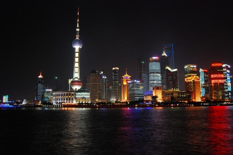 Free stock image of Shanghai Skyline created by Pixabay
