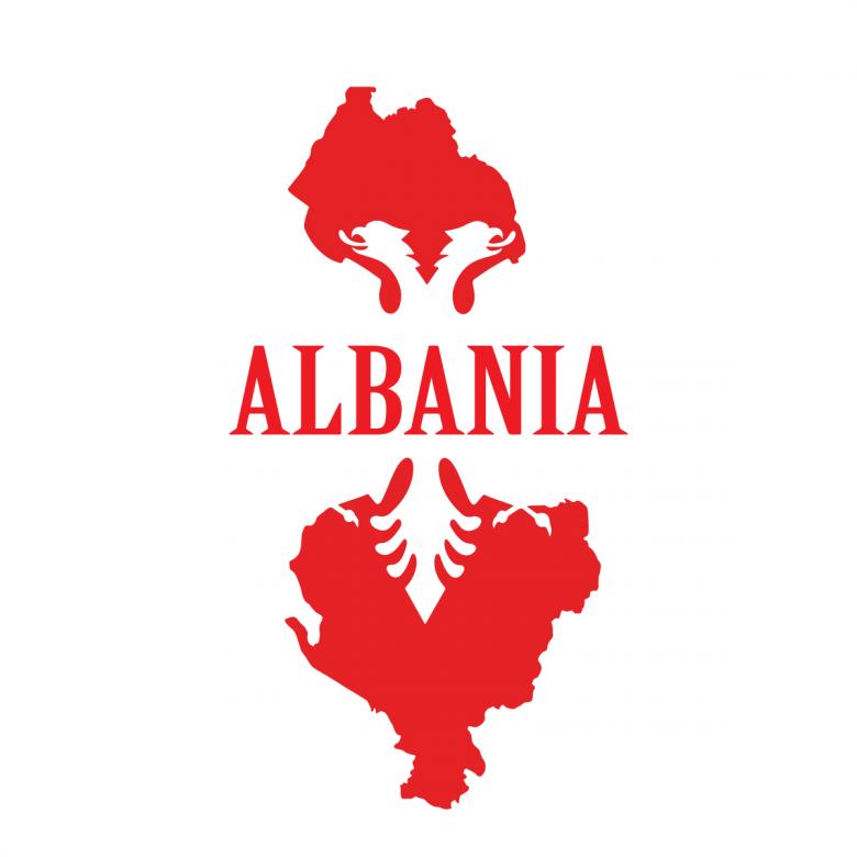 Free stock image of Albania map outline stamp created by ArEm