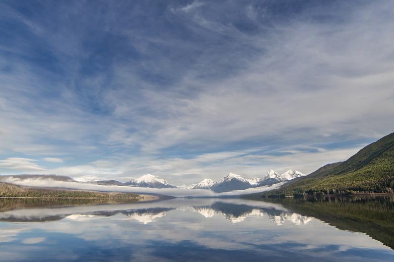Free stock image of Lake Mcdonald created by Pixabay