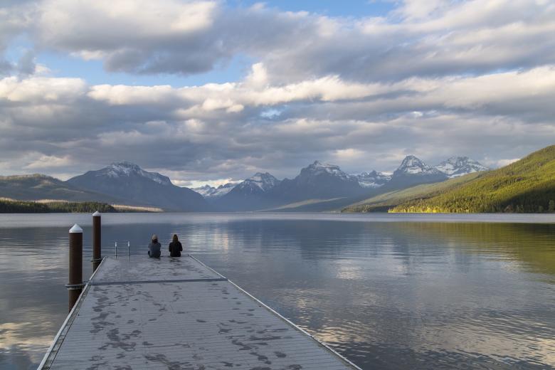 Free stock image of Lake Mcdonald created by Pixabay