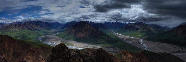 Free stock image of Stormy Mountains created by Pixabay