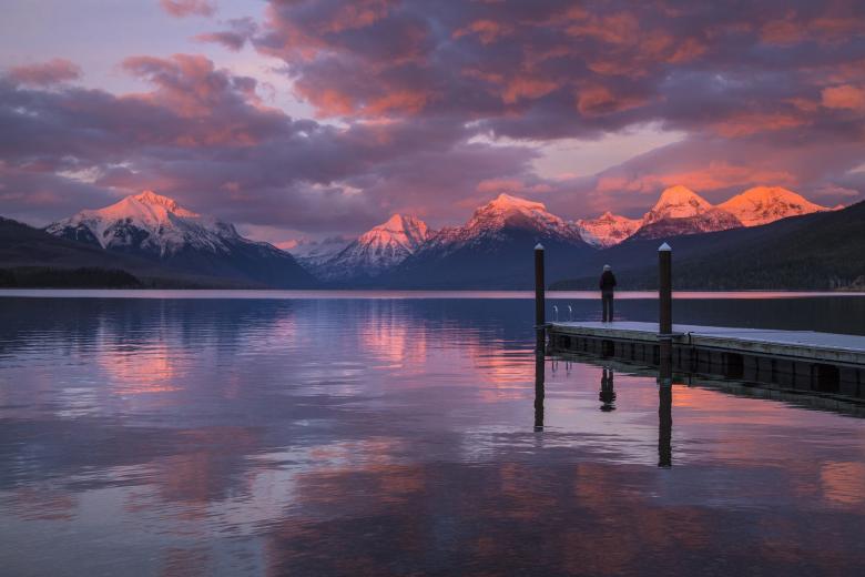 Free stock image of Lake Mcdonald created by Pixabay