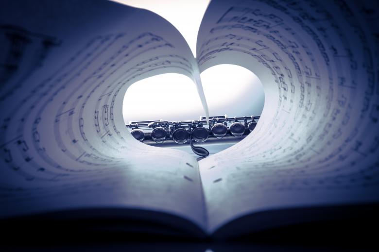 Free stock image of Flute Through the Notes created by Pixabay