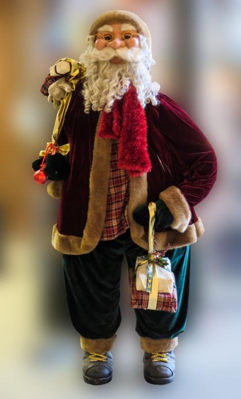Free stock image of Santa on Chrismas created by Pixabay