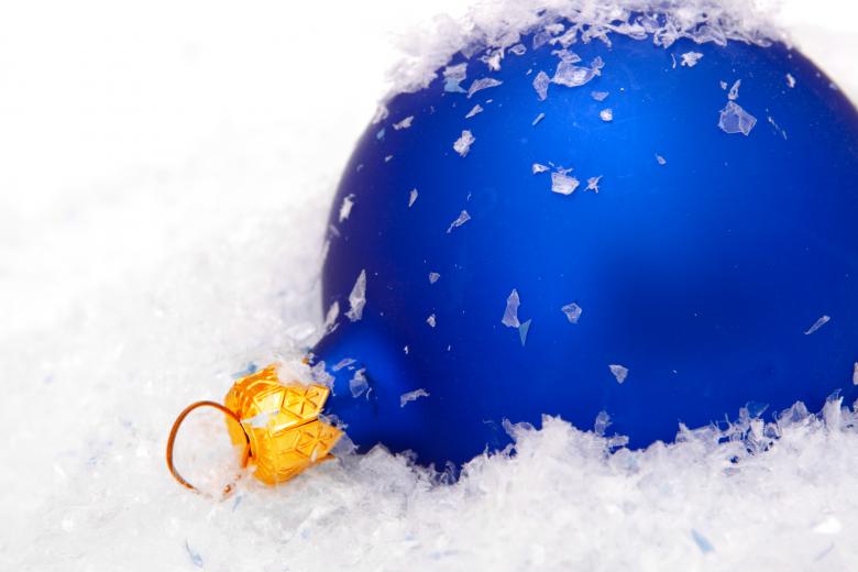 Free stock image of Blue Christmas Ball created by 2happy