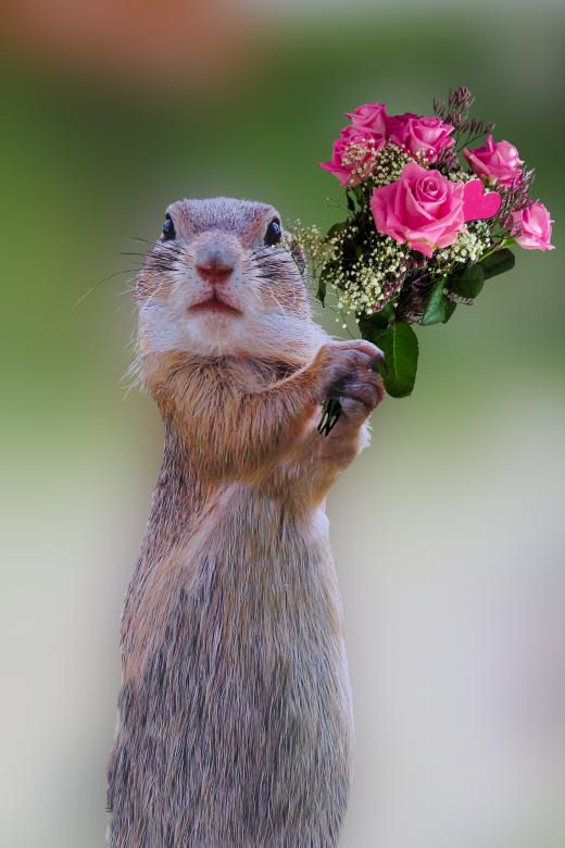 Free stock image of Holding Roses created by Pixabay