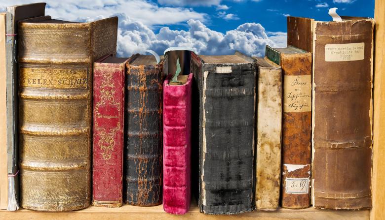 Free stock image of Old Books created by Pixabay