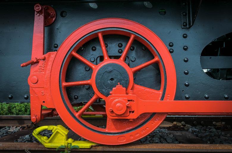 Free stock image of Train Wheel created by Pixabay