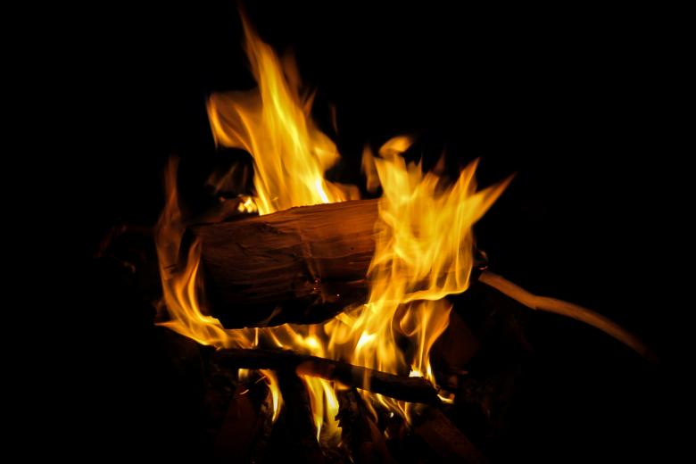Free stock image of Fire on Black Background created by invisiblepower