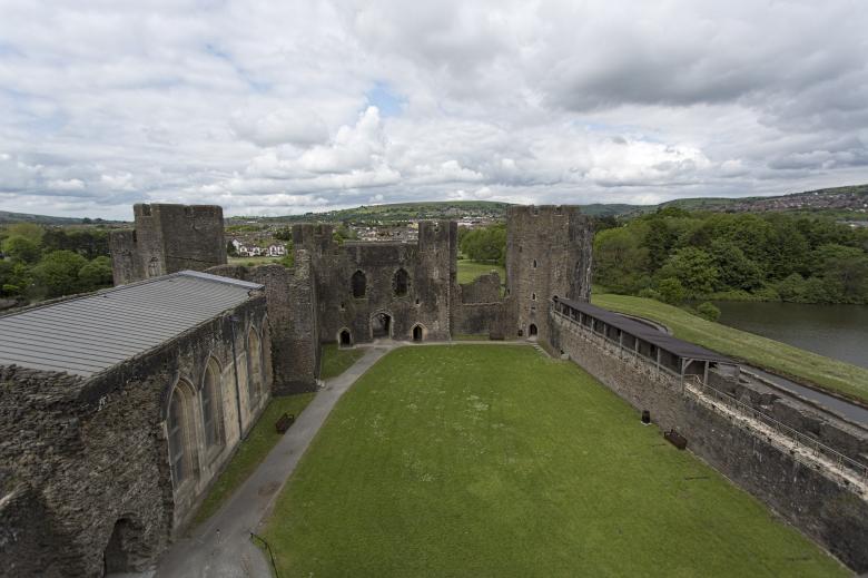 Free stock image of Caerphilly Castle created by Geoffrey Whiteway