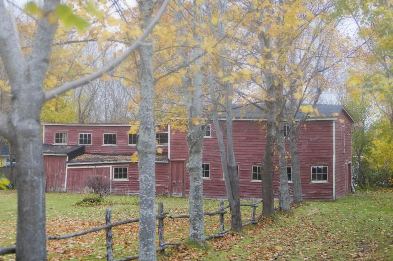Free stock image of Red barn with trees created by Geoffrey Whiteway