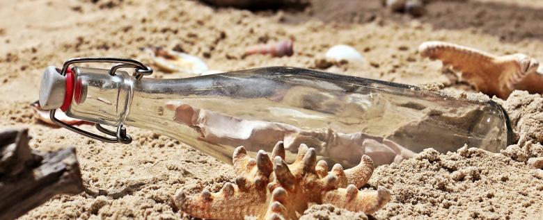 Free stock image of Message in the Bottle created by Pixabay