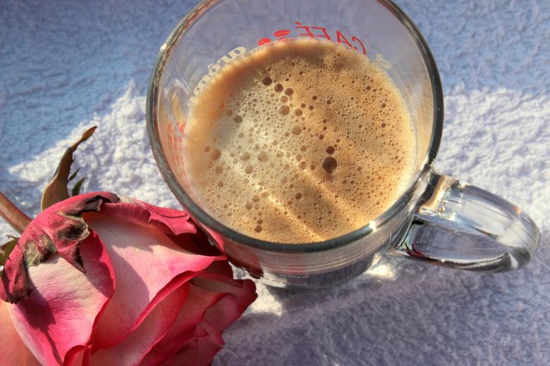 Free stock image of Coffee and Flower created by Pixabay