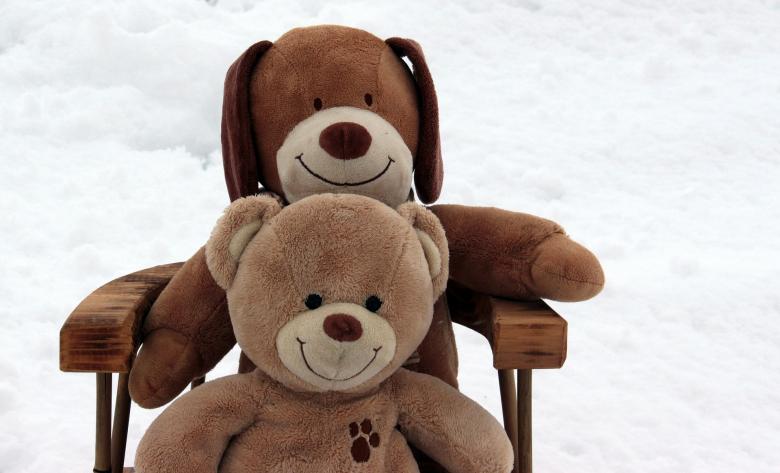 Free stock image of Teddy Bears in the Snow created by Pixabay