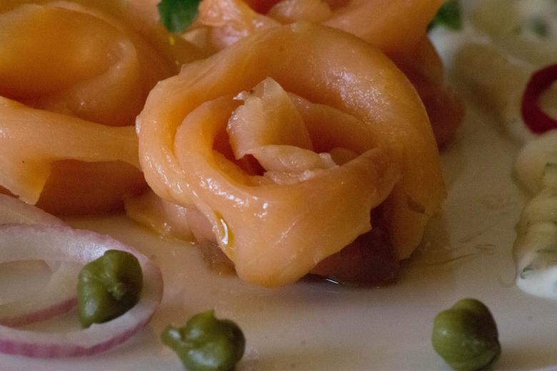 Free stock image of Rolled Salmon Appetizer created by Ayman Taher