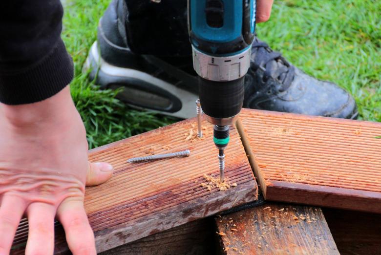 Free stock image of Screwing Wooden Board with a Drill created by Pixabay