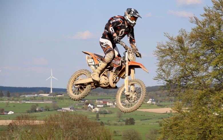 Free stock image of Motocross Racing created by Pixabay