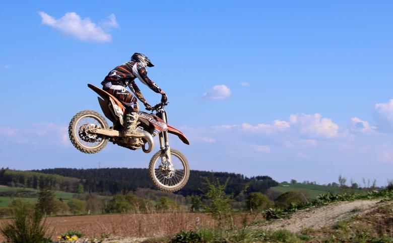 Free stock image of Motocross Racing created by Pixabay