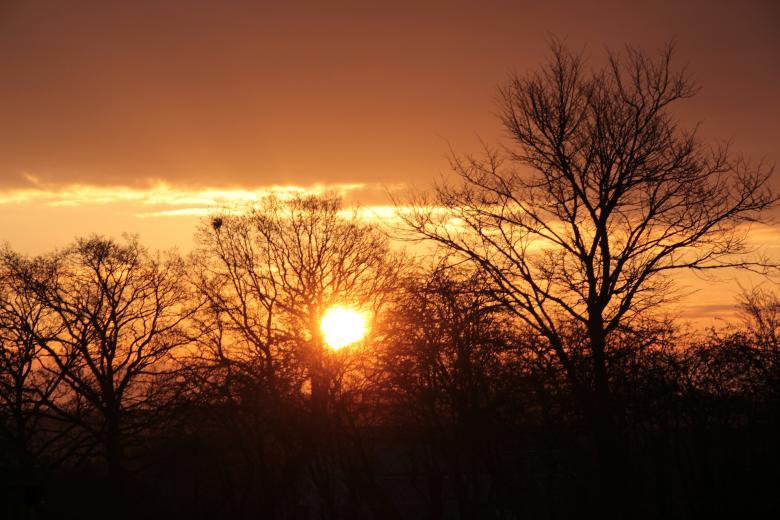 Free stock image of Setting Sun created by Pixabay