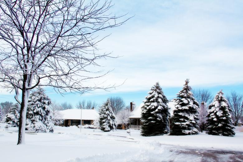 Free stock image of Snowy Neighborhood created by Pixabay
