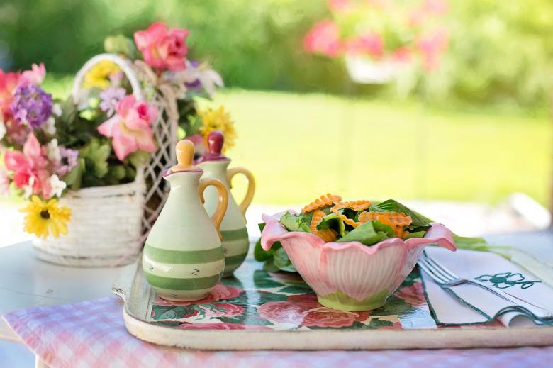 Free stock image of Salad on the Table created by Pixabay