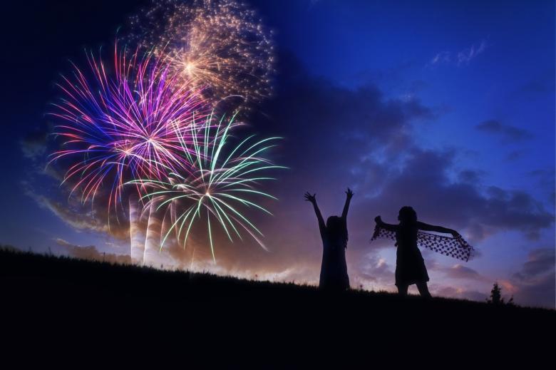 Free stock image of Fireworks created by Pixabay