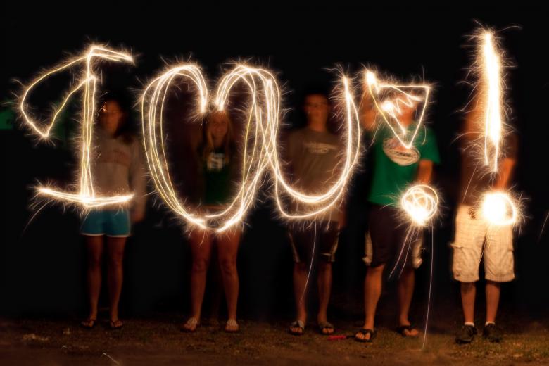 Free stock image of Light Painting created by Pixabay