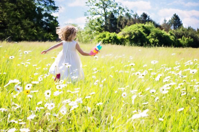 Free stock image of Girl in the Field created by Pixabay