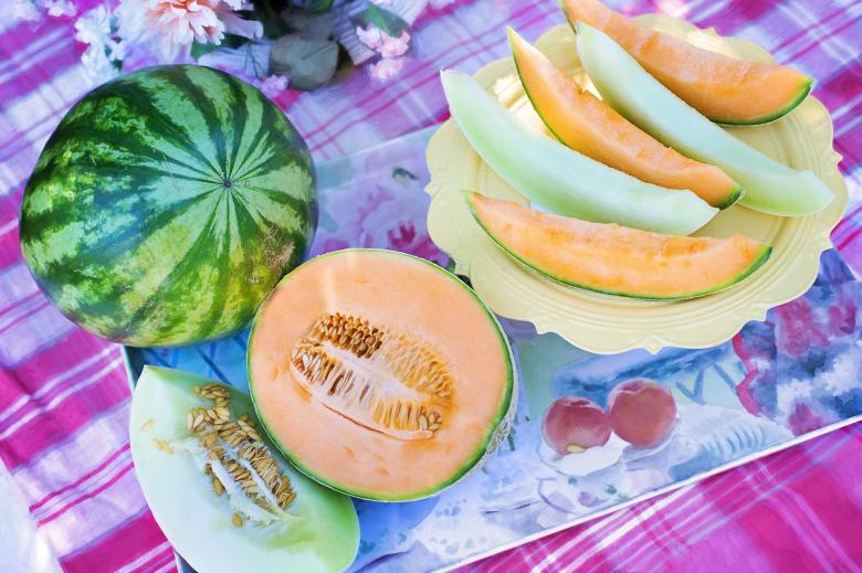 Free stock image of Melons on the Table created by Pixabay