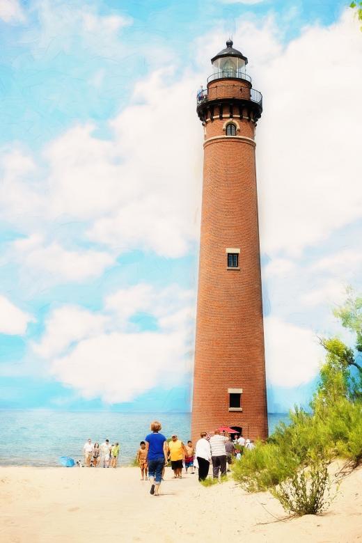 Free stock image of Michigan Lighthouse created by Pixabay