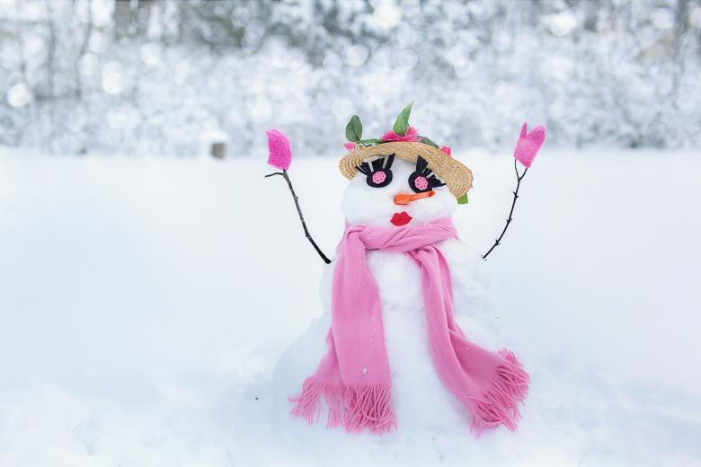 Free stock image of Snow Woman created by Pixabay