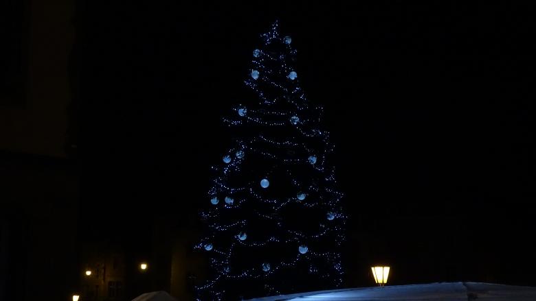 Free stock image of Blue Christmas Tree Lights created by Roman Tikhonov