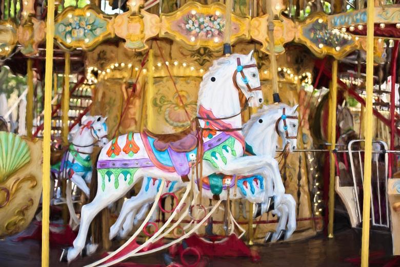 Free stock image of Carousel Horses created by Pixabay