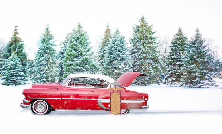 Free stock image of Red Vintage Car created by Pixabay
