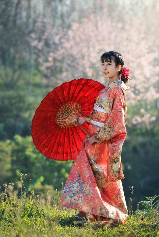 Free stock image of Girl with Umbrella created by Pixabay