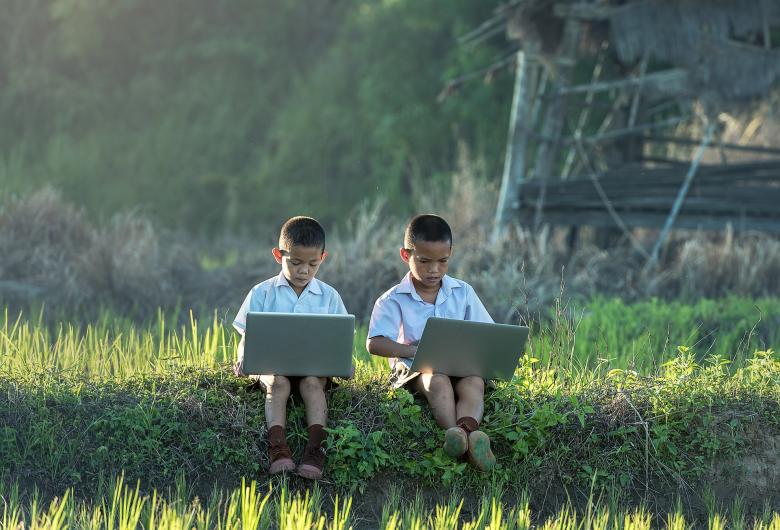 Free stock image of Kids using Laptops created by Pixabay