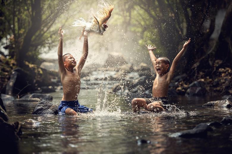 Free stock image of Overjoyed Kids created by Pixabay