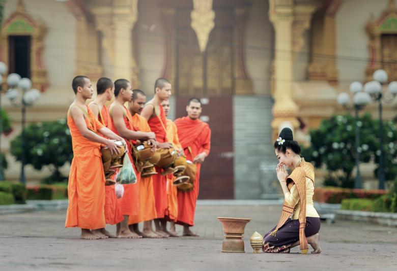 Free stock image of Group of Monks created by Pixabay