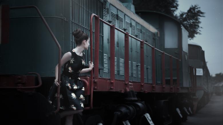 Free stock image of Girl on the Station created by Pixabay